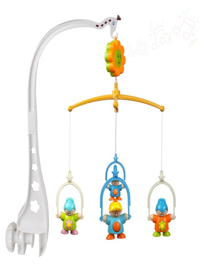 Toyshine Bed Ring Cot Mobile with Music, Lights, and Rattles - Perfect Baby Musical Crib Mobile with Rotating Rattles and Hanging Toys - Image 1